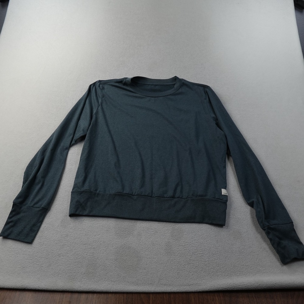 Vuori Long Sleeve Halo Crew Sweatshirt Womens Large DreamKnit Green Pullover